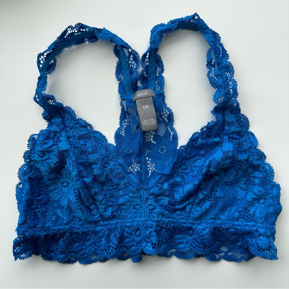 Aerie Floral Lace Racerback Bralette